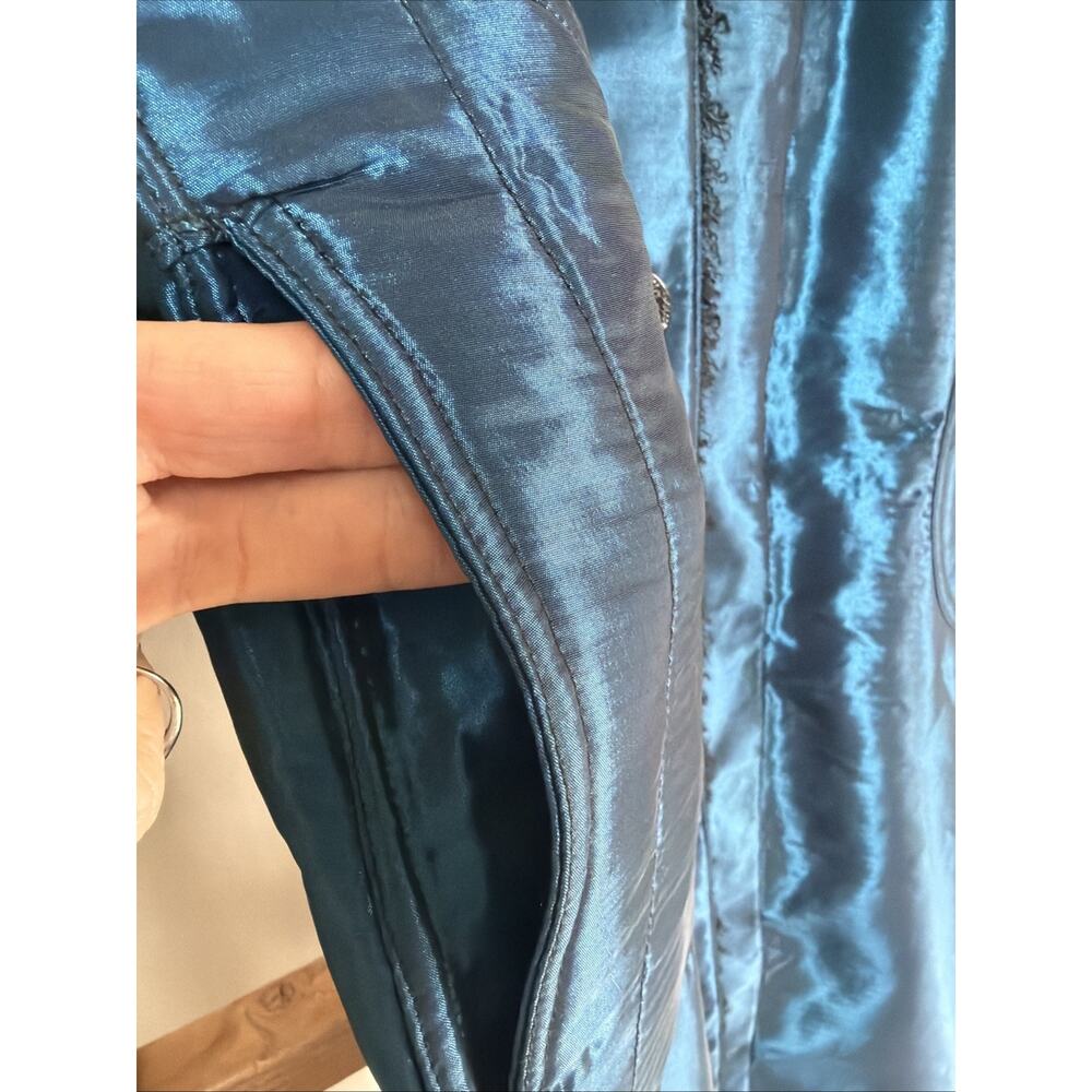 NWT Oopera Blue Water Resistant Reversible Rain Jacket #1025 Size XL - Picture 3 of 8